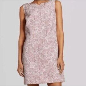 Victoria Beckham for Target Blush Floral Jacquard Shift Dress Size 2X